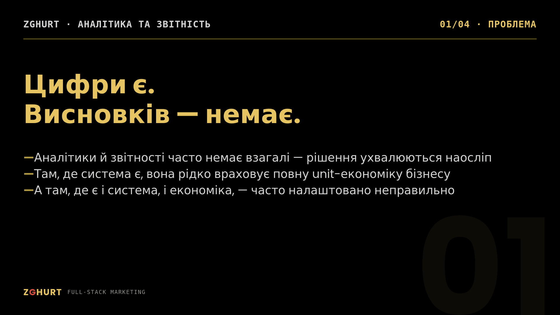 Аналітика та звітність